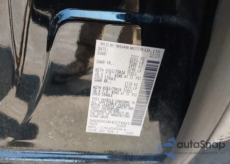 2024 Nissan Frontier S 4X4 z USA, uszkodzony, nr VIN 1N6ED1EK1RN627605